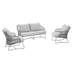 4Seasons Sempre Gartensofa Edelstahl/Rope Inkl. Kissen Anthrazit/Silbergrau 5 4Seasons Sempre Gartensofa Edelstahl/Rope Inkl. Kissen Anthrazit/Silbergrau -Gartenmobel Verkauf 4seasons sempre 2 5 sitzersofa edelstahl rope inkl kissen 1355995 3