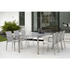 Stern Gartentisch-Gestell 200x100cm Edelstahl Vierkantrohr -Gartenmobel Verkauf 543414 16