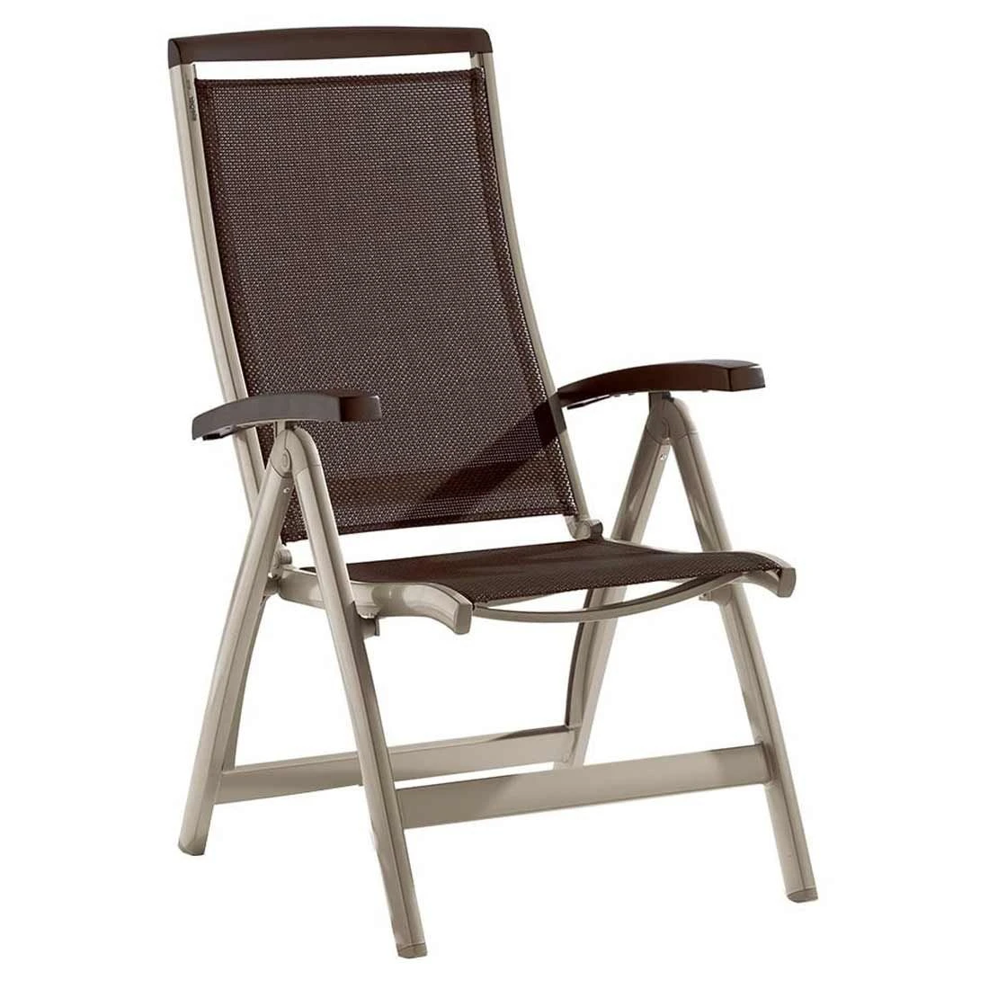 Sieger Royal Klappsessel Aluminium/Textilene Champagner/Mocca 1 Sieger Royal Klappsessel Aluminium/Textilene Champagner/Mocca