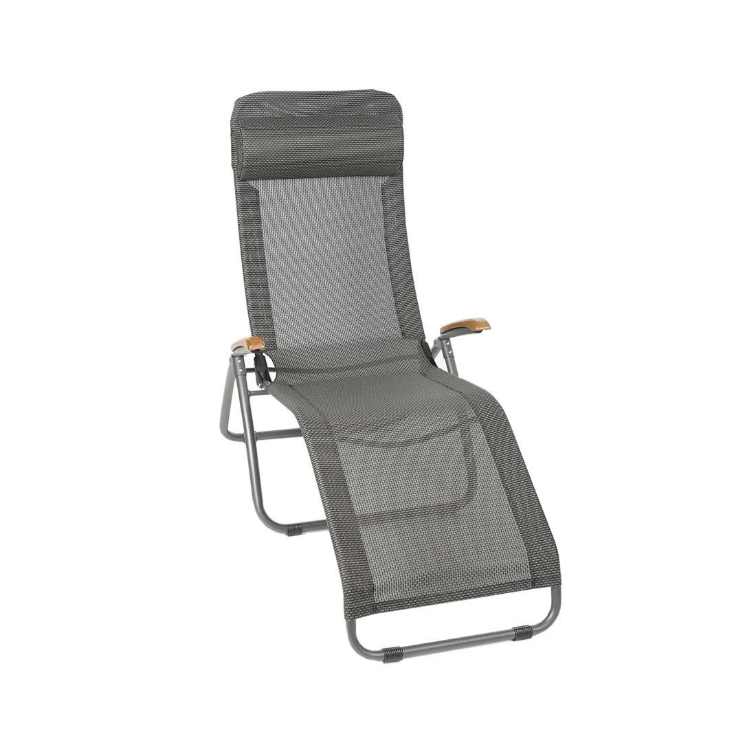 Sungörl Phönix DV Bäderliege Stahl/Textilene/Eschenholz Anthrazit/Grau 1 Sungörl Phönix DV Bäderliege Stahl/Textilene/Eschenholz Anthrazit/Grau