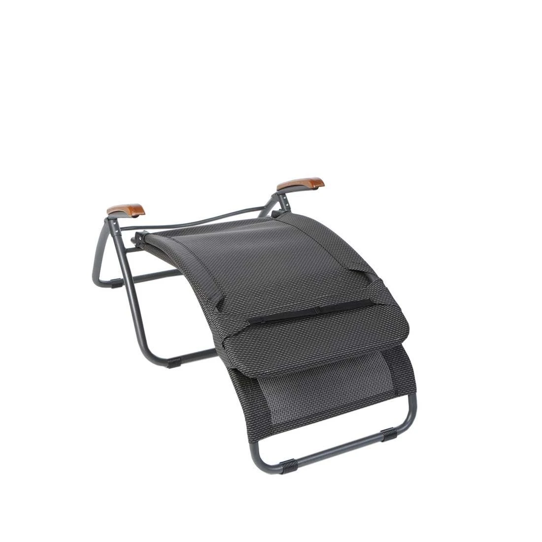 Sungörl Phönix DV Bäderliege Stahl/Textilene/Eschenholz Anthrazit/Grau 2 Sungörl Phönix DV Bäderliege Stahl/Textilene/Eschenholz Anthrazit/Grau – Bild 2