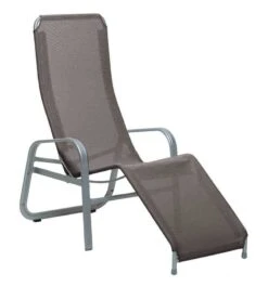 Karasek Florida Gesundliege Aluminium/Textilene Silber/Taupe