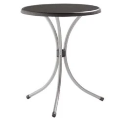 Sieger Boulevard Gartentisch Ø60 Cm Stahl/Mecalit Graphit/Schiefer Anthrazit