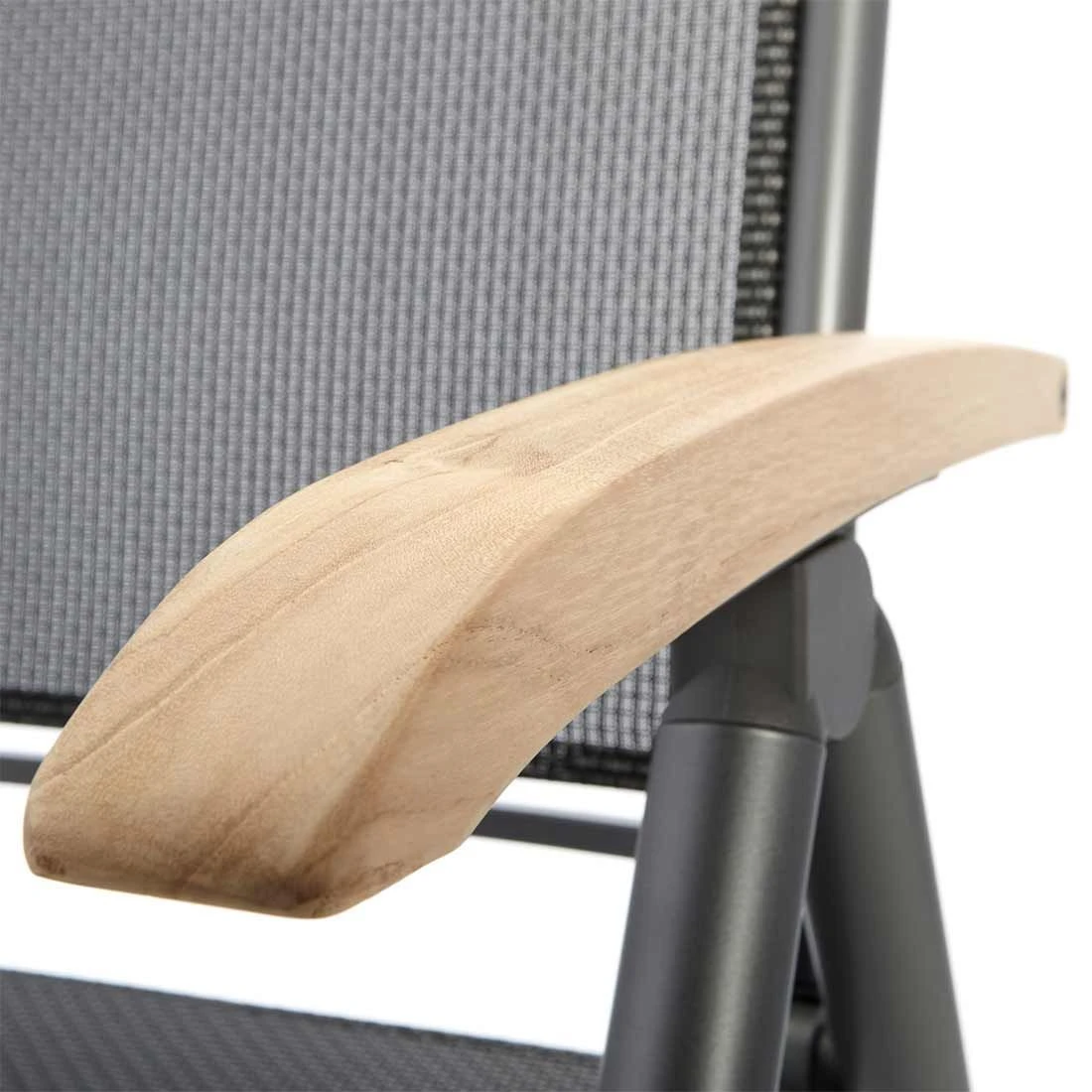 Hartman Raffaelo Klappsessel Aluminium/Textilene Mit Teak-Armlehnen Xerix 5 Hartman Raffaelo Klappsessel Aluminium/Textilene Mit Teak-Armlehnen Xerix – Bild 5