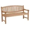 Zebra Yachtclub Gartenbank 130cm Teak Natur