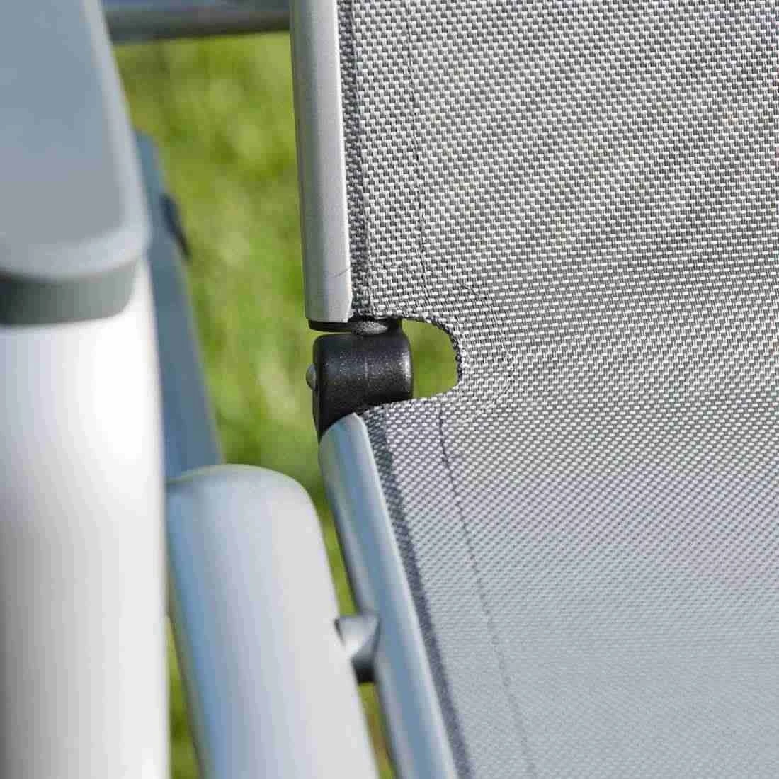 Kettler Cirrus Komfort-Stapelliege Aluminium/Textilene Silber/Anthrazitgrau 6 Kettler Cirrus Komfort-Stapelliege Aluminium/Textilene Silber/Anthrazitgrau – Bild 6