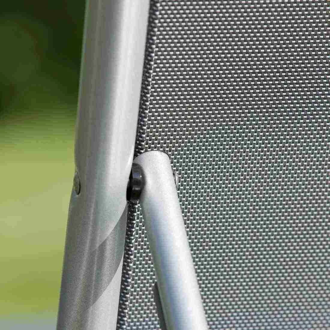 Kettler Cirrus Komfort-Stapelliege Aluminium/Textilene Silber/Anthrazitgrau 9 Kettler Cirrus Komfort-Stapelliege Aluminium/Textilene Silber/Anthrazitgrau – Bild 9