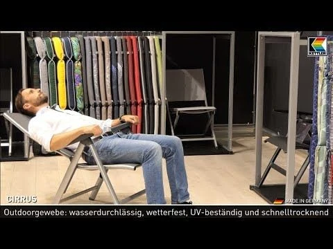 Kettler Cirrus Komfort-Stapelliege Aluminium/Textilene Silber/Anthrazitgrau 1 Kettler Cirrus Komfort-Stapelliege Aluminium/Textilene Silber/Anthrazitgrau