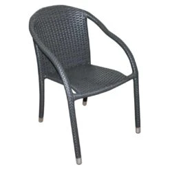 Zebra Vienna Stapelsessel Aluminium/Geflecht Quarz