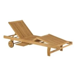 Stern Malaga Gartenliege Teakholz Natur