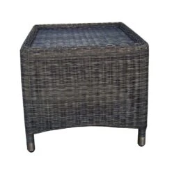 Zebra Status Fußhocker Geflecht Anthrazit