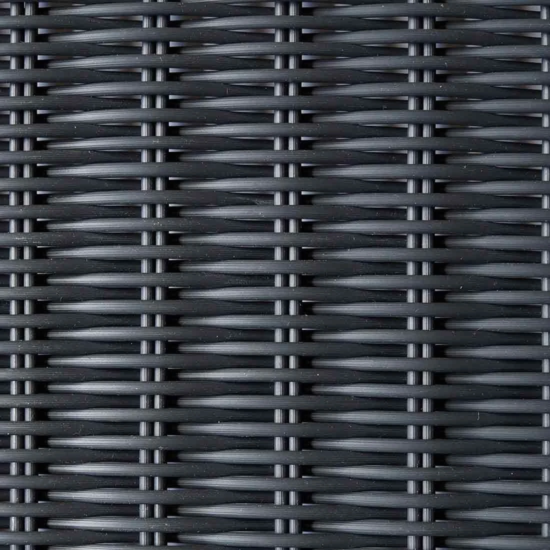 Zebra Status Fußhocker Geflecht Anthrazit 2 Zebra Status Fußhocker Geflecht Anthrazit – Bild 2