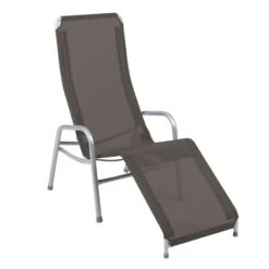 Karasek Grenada Gesundliege Stahlrohr/Textilene Platin/Taupe