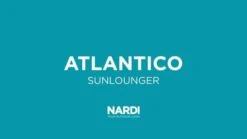 Nardi Atlantico Gartenliege Kunststoff/Textilene Anthrazit