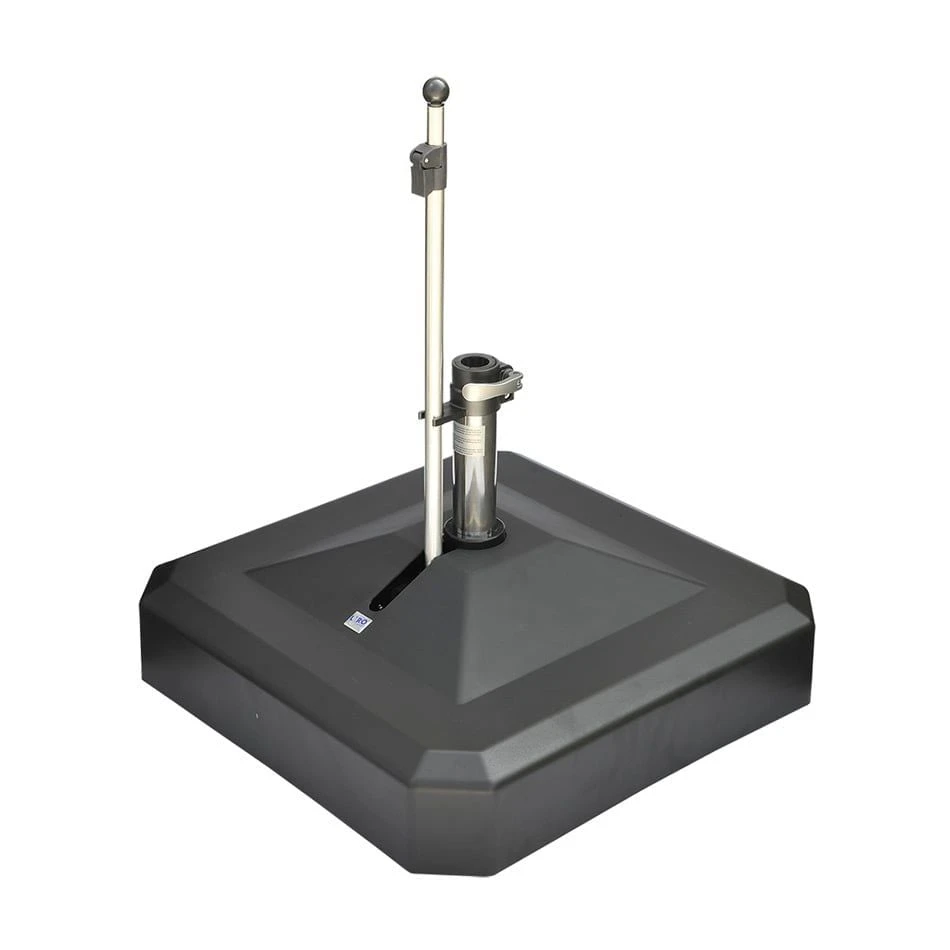 Liro Mobiler Schirmständer Midi-Plus-K 100kg Schnellspanner Anthrazit 1 Liro Mobiler Schirmständer Midi-Plus-K 100kg Schnellspanner Anthrazit