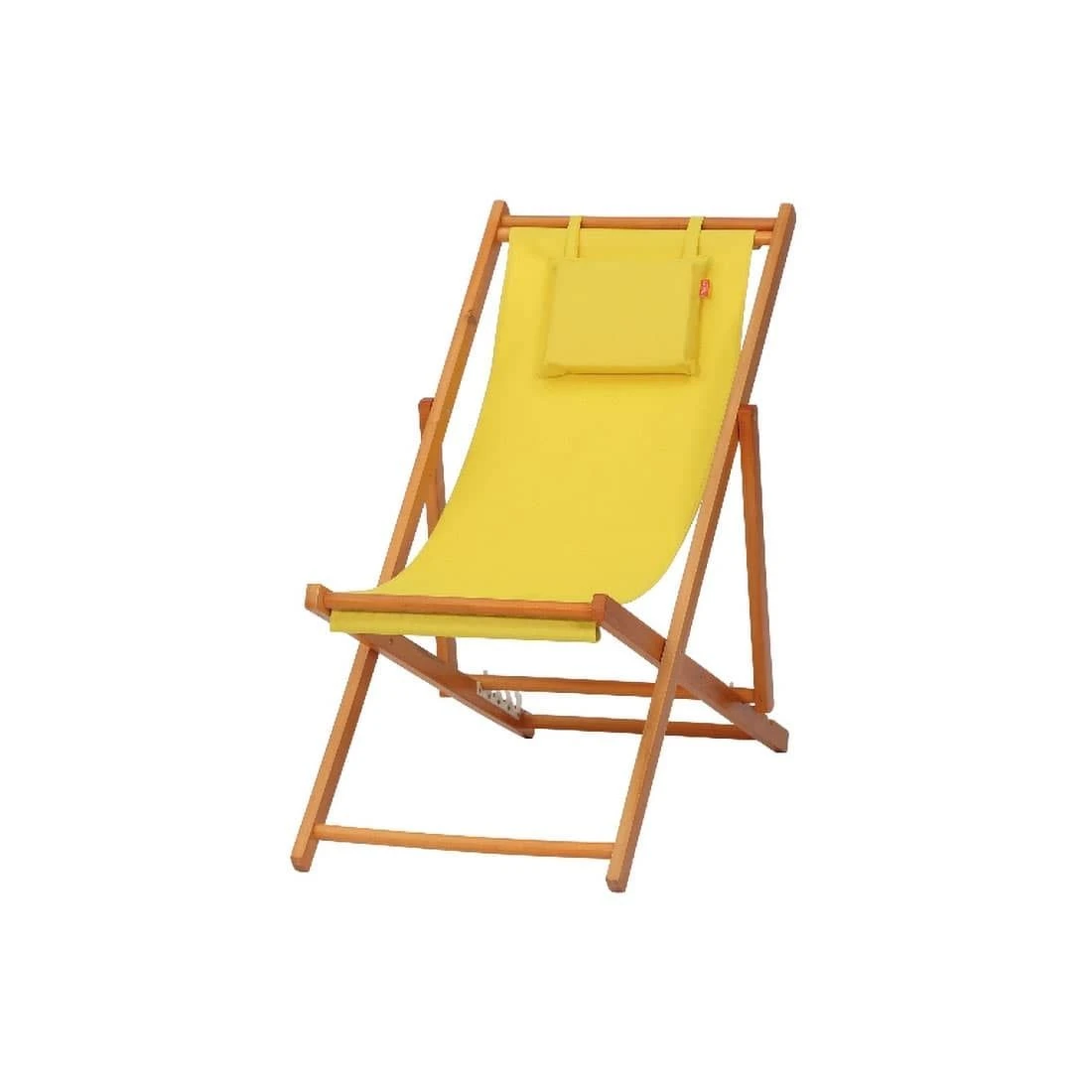 Siena Garden Faro Beach-Liegestuhl Holz/Textilene Gelb 2 Siena Garden Faro Beach-Liegestuhl Holz/Textilene Gelb – Bild 2