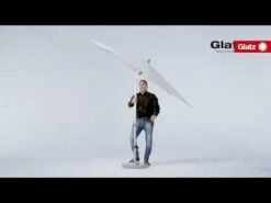 Glatz Alu Smart Easy Mittelstockschirm Ø220cm Eggshell