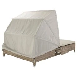 Domus Ventures Cleveland Lecce Doppelliege Halbrundgeflecht/Olefin White-Pepper/Warm-Grey 7 Domus Ventures Cleveland Lecce Doppelliege Halbrundgeflecht/Olefin White-Pepper/Warm-Grey -Gartenmobel Verkauf 910913 4