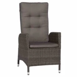 Siena Garden Porto Move Gartensessel Geflecht Grau/Anthrazit