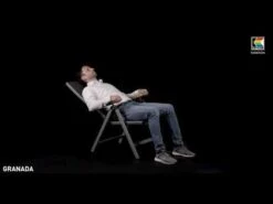 Kettler Granada Klappsessel Aluminium/Textilene Silber/Anthrazit