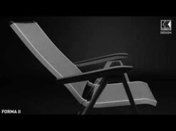 Kettler Forma II Klappsessel Aluminium/Textilene Silber/Graphit