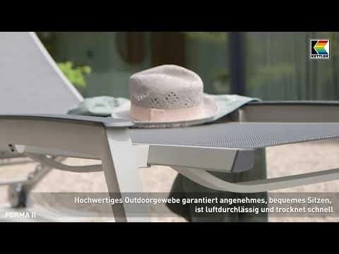 Kettler Forma II Gartenliege Aluminium/Textilen Silber/Graphit 1 Kettler Forma II Gartenliege Aluminium/Textilen Silber/Graphit