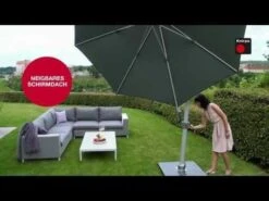 Knirps Pendelschirm Premium Ø340cm Rund Hellgrau