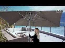 Doppler Expert Sonnenschirm 300x200cm Mit Kurbel Natur