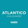 Nardi Atlantico Gartenliege Kunststoff/Textilene Weiß/Taupe