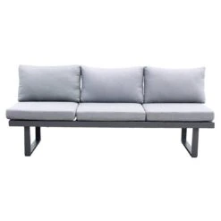 Acamp Hollywood Gartenliege Aluminium/Polster Anthrazit/Silbergrau -Gartenmobel Verkauf acamp hollywood loungeliege aluminium polster 1434634 3