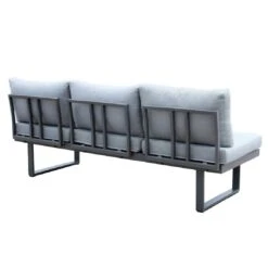 Acamp Hollywood Gartenliege Aluminium/Polster Anthrazit/Silbergrau -Gartenmobel Verkauf acamp hollywood loungeliege aluminium polster 1434634 5