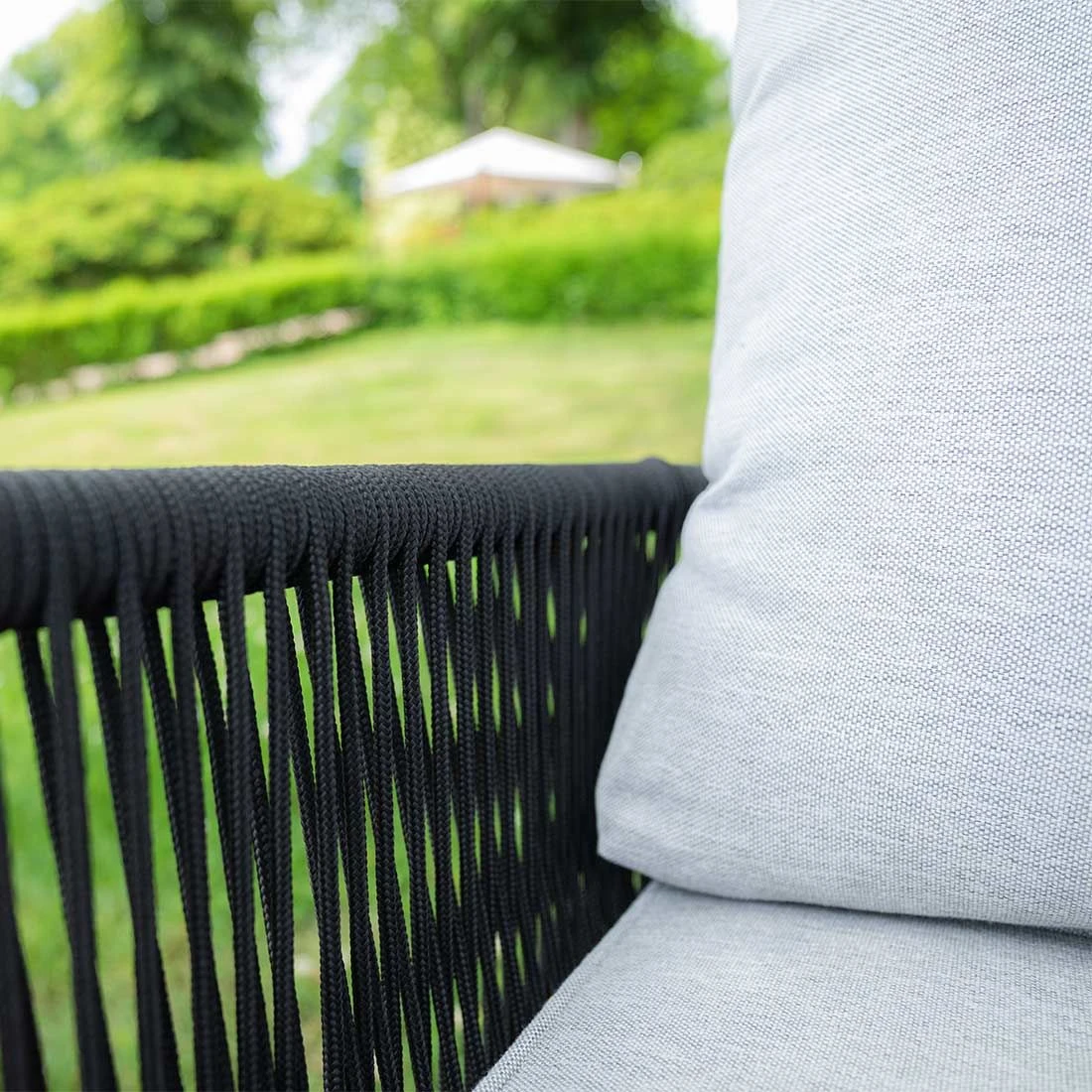 Acamp Mykonos Loungeset 4-tlg. Akazie/Rope Natur/Hellgrau/Anthrazit 3 Acamp Mykonos Loungeset 4-tlg. Akazie/Rope Natur/Hellgrau/Anthrazit – Bild 3