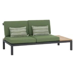 Apple Bee Pebble Beach Ecklounge 6-tlg. Aluminium/Bee Wett Black/Olive Green -Gartenmobel Verkauf apple bee pebble beach loungeecke 6 tlg aluminium bee wett 1356325 4