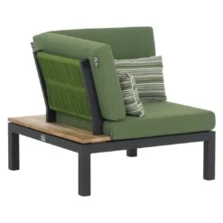Apple Bee Pebble Beach Ecklounge 6-tlg. Aluminium/Bee Wett Black/Olive Green -Gartenmobel Verkauf apple bee pebble beach loungeecke 6 tlg aluminium bee wett 1356325 6