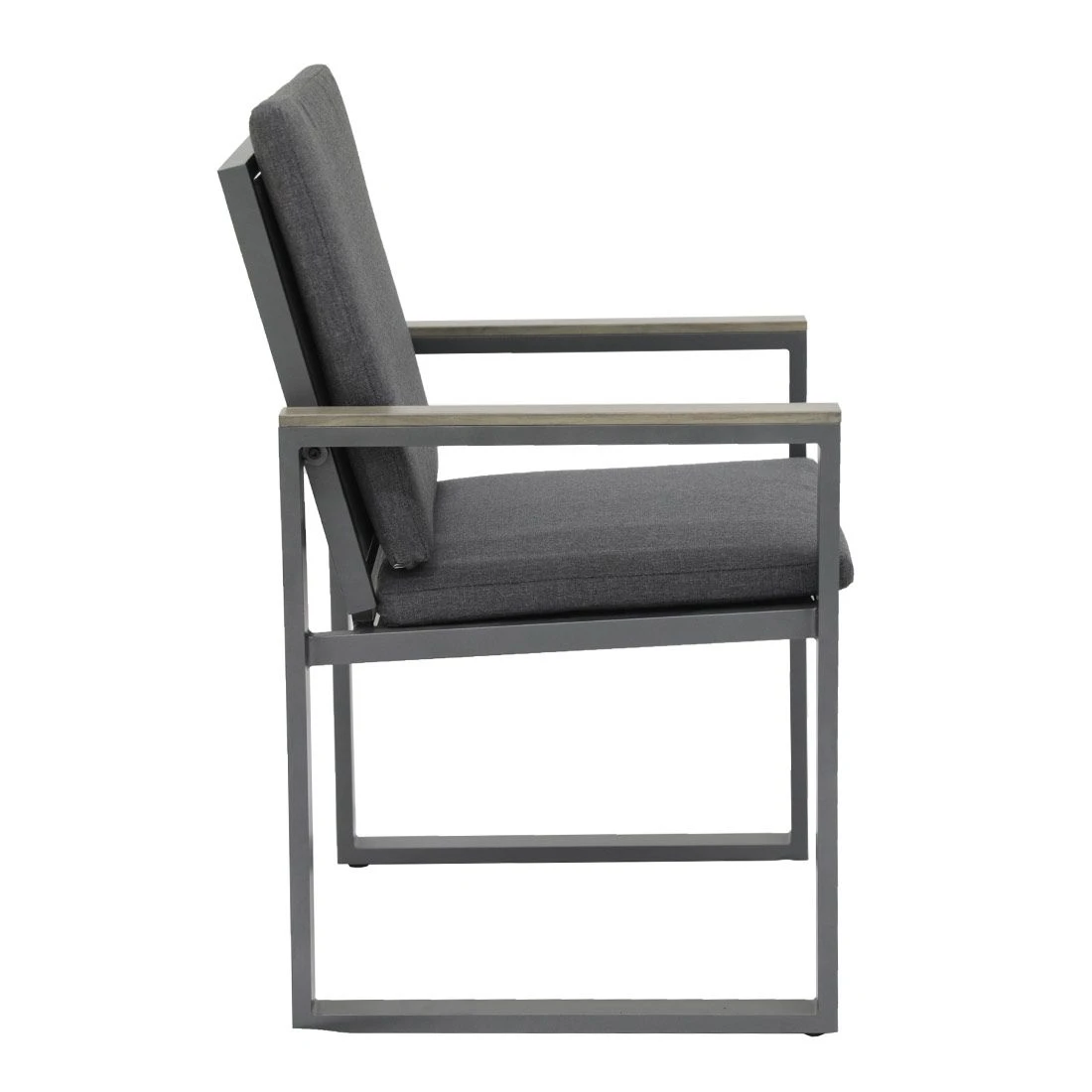 Belsol Hugo Gartensessel Aluminium/Olefin Anthrazit 3 Belsol Hugo Gartensessel Aluminium/Olefin Anthrazit – Bild 3