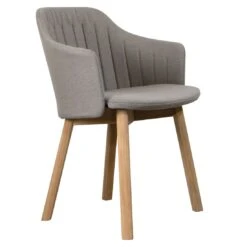 Cane-Line Choice Gartenstuhl Teak/Polypropylen + Sitz-/Rückenkissen Natur/Taupe
