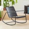 Cane-Line Copenhagen Schaukelstuhl Aluminium Lava Grey
