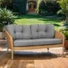 Cane-Line Ocean Gartensofa 155cm Alu/Geflecht/Polypropylen Dark Grey/Natur