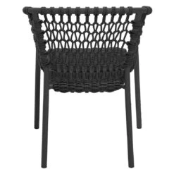 Cane-Line Ocean Stapelsessel Aluminium/Rope Dark Grey -Gartenmobel Verkauf cane line ocean stapelsessel aluminium rope 1464081 4