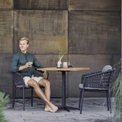 Cane-Line Ocean Stapelsessel Aluminium/Rope Dark Grey -Gartenmobel Verkauf cane line ocean stapelsessel aluminium rope 1464081 6