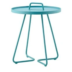 Cane-Line On-the-move Beistelltisch Ø44x54 Cm Aluminium Aqua
