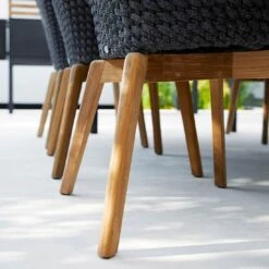 Cane-Line Peacock Gartenmöbelset 7-tlg. Mit Tisch 220x100cm Dark Grey/Natur -Gartenmobel Verkauf cane line peacock gartenmoebelset 7 tlg mit tisch 220x100cm 1480735 5