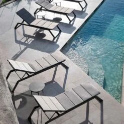 Cane-Line Siesta Gartenliege Aluminium/Sunbrella Grey -Gartenmobel Verkauf cane line siesta gartenliege aluminium sunbrella 1465181 7