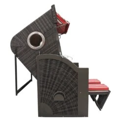 DeVries Pure Cliff XL SUN Strandkorb Geflecht/Pinienholz 443 Grau Gebürstet -Gartenmobel Verkauf devries pure cliff xl sun aluminium pinienholz 443 grau geburstet 1269656 3