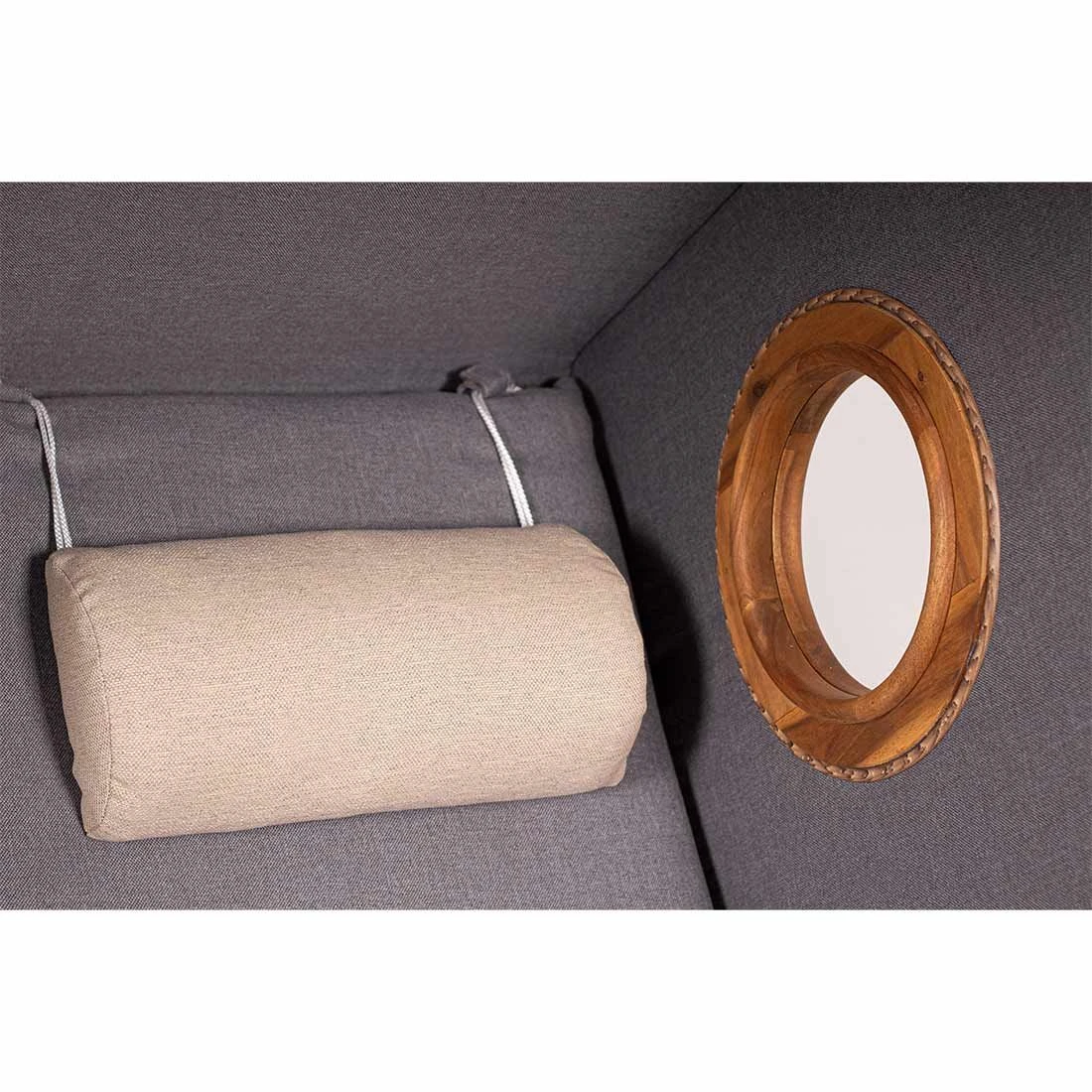 DeVries Trend 45 PE Strandkorb Akazie/Geflecht Des.751 Natur/Grau 5 DeVries Trend 45 PE Strandkorb Akazie/Geflecht Des.751 Natur/Grau – Bild 5