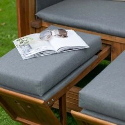 DeVries Trend 45 PE Strandkorb Akazie/Geflecht Des.751 Natur/Grau 11 DeVries Trend 45 PE Strandkorb Akazie/Geflecht Des.751 Natur/Grau -Gartenmobel Verkauf devries trend 45 pe strandkorb akazie geflecht des 751 1438660 6