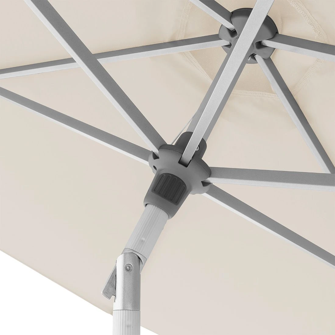 Doppler ACT Auto-Tilt Stockschirm Ø305cm Mit Kurbel Silber/Natur 5 Doppler ACT Auto-Tilt Stockschirm Ø305cm Mit Kurbel Silber/Natur – Bild 5