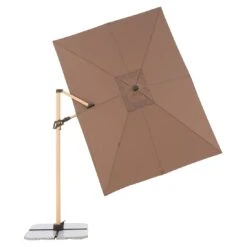 Doppler Alu-Wood Ultra Ampelschirm 300x220cm Holzoptik/Aluminium Greige -Gartenmobel Verkauf doppler alu wood ultra ampelschirm 300x220cm holzoptik aluminium 1355742 12
