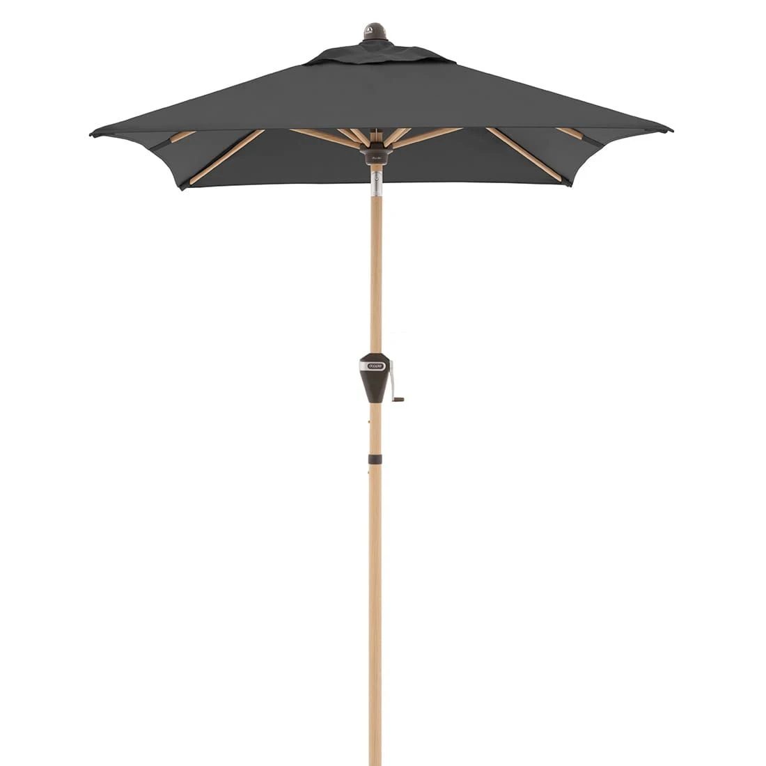 Doppler Alu-Wood Ultra Mittelstockschirm 210x140cm Anthrazit 3 Doppler Alu-Wood Ultra Mittelstockschirm 210x140cm Anthrazit – Bild 3