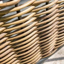 Garden Impressions Bali Dininglounge 4-tlg. Aluminium/Rattan Carbon Black/Mystic Grey -Gartenmobel Verkauf garden impressions bali loungeset 4 tlg aluminium rattan 1436141 8